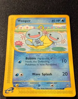 Pokemon AQUAPOLIS - 2x #117/147 Wooper - Nonholo - ENG - NM and MP - Image 4