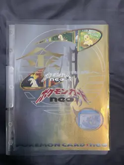 1999 Pokemon Neo Genesis Series 1 Premium File Binder Card Japanese Holo, Open - Image 1