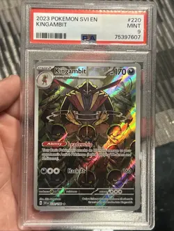 Pokemon Kingambit 220/198 SV01: Scarlet & Violet Base Set Holo PSA 9 - Image 1