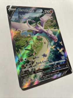 Pokemon TCG Aerodactyl v 180/196 Lost Origin Alt Art Holo Rare LP/NM Condition - Image 3