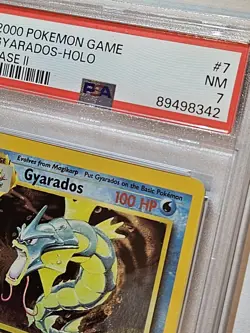 1999 POKEMON BASE SET UNLIMITED #6 GYARADOS-HOLO PSA 7 Graded Pokemon Vintage - Image 2