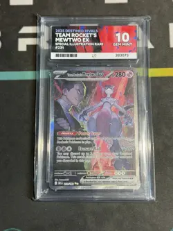 Pokemon TCG Team Rocket's Mewtwo EX Destined Rivals 231/182 Illustration Ace 10 - Image 1