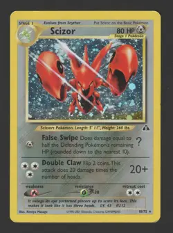 Scizor Holo Neo Discovery 10/75 ENG - Carta Pokemon Rara Olografica - Image 1