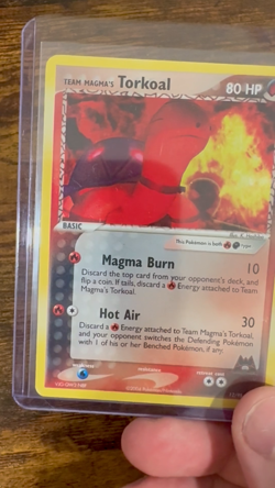 Team Magma's Torkoal - 12/95 - Pokemon Ex Team Magma vs. Aqua Holo Card (LP) - Image 2