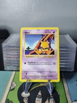 Pokemon Card Abra Shadowless Common Base Set 43/102 - Image 1