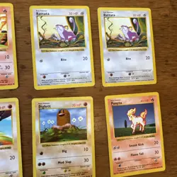 13 Card Lot Pokemon Shadowless Basic Vintage WOTC - Image 3
