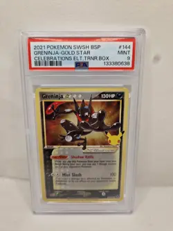 PSA 9 Pokemon Greninja Gold Star Celebrations Promo SWSH144 Mint (One Only) - Image 3