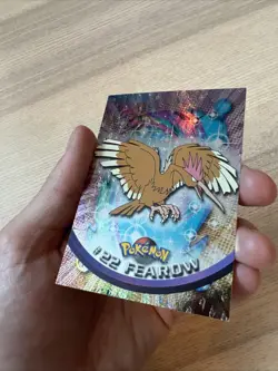 2000 Topps Chrome Pokemon Series 1 #22 Fearow B Embossed - Image 3