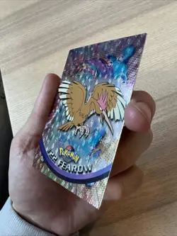 2000 Topps Chrome Pokemon Series 1 #22 Fearow B Embossed - Image 4