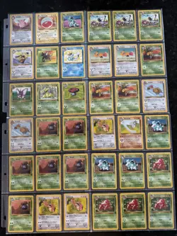 Pokemon Jungle - Partial Set 167 Cards (9 Rare) - Image 1