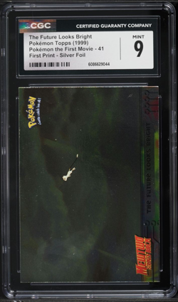 CGC 9 The Future Looks Bright Foil Topps Movie Edition 1999 Pokemon Card #41 - Image 1