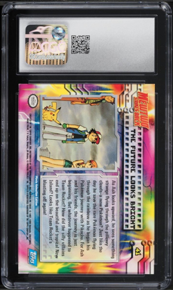 CGC 9 The Future Looks Bright Foil Topps Movie Edition 1999 Pokemon Card #41 - Image 2