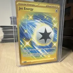 Pokemon TCG Jet Energy 252/191 Sv08: Surging Sparks Full Art Holo Hyper Rare - Image 3