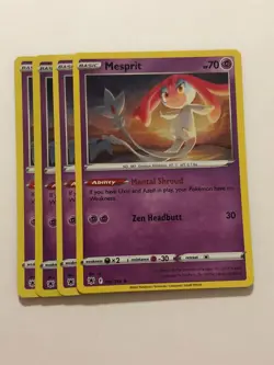 Pokemon Card Astral Radiance 4x Playset Holographic Mesprit 066/189 Near Mint - Image 1
