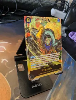 Crocodile - OP14-120 (Alternate Art) AA The Azure Sea's Seven Foil One piece TCG - Image 2