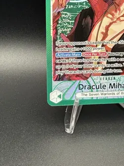 One Piece OP14 The Azure Sea’s Seven - Dracule Mihawk OP14-020 Leader Alt Art - Image 5
