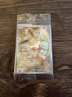 Eevee EX 173 Prismatic Evolutions BlackStar Promo Card MINT W Great Centering! - Image 1