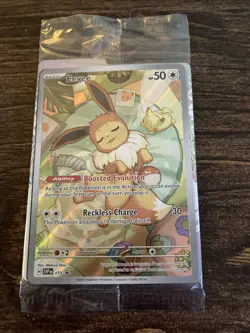 Eevee EX 173 Prismatic Evolutions BlackStar Promo Card MINT W Great Centering! - Image 2