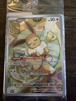 Eevee EX 173 Prismatic Evolutions BlackStar Promo Card MINT W Great Centering! - Image 3