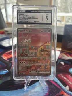 Mew ex 053 Sv: Scarlet & Violet Promo Cards Holo CGC 9 ERROR (blue Dot) - Image 2