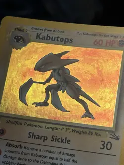 Pokemon TCG Kabutops Holo Rare 1st Edition Fossil Card 9/62 Near Mint Condition - Image 5