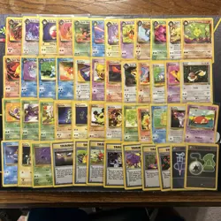 Complete Team Rocket Uncommon And Common Set -WOTC Pokemon Cards- LP -48 Cards- - Image 1