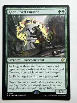 Keen-Eyed Curator Bloomburrow 181 Regular LP-NM MTG Card LP-NM - Image 1