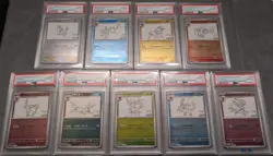 PSA 10 SEQUENTIAL Yu Nagaba Eevee’s Promo Complete Set 9 Pokemon Card Japanese - Image 1