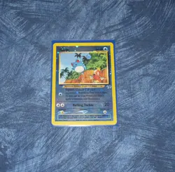 Pokemon Marill 11/18 card Southern Islands reverse Holo Swirl - Image 2