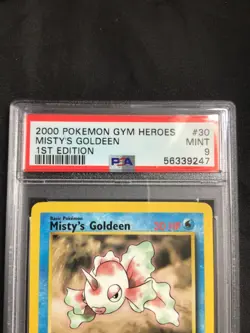 Pokemon Cards: Gym Heroes 1st Edition Rare: Misty's Goldeen 30/132 PSA 9 - Image 3