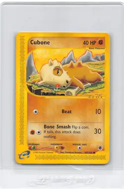 cubone 103/165 - NON-HOLO - Expedition - 2002 E-READER - WOTC Pokemon Card - lp - Image 1