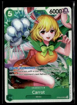 Carrot OP08-023 SR One Piece Two Legends English Card #0315 - Image 1