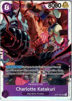 Charlotte Katakuri OP11-067 SR English A Fist Divine Speed - One Piece Card - NM - Image 1