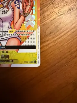 One Piece Chinese Card Game 3rd Anniversary Nami OP08-106 Promo Alt Art No.011 - Image 4