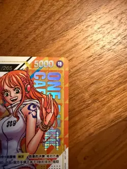 One Piece Chinese Card Game 3rd Anniversary Nami OP08-106 Promo Alt Art No.011 - Image 5