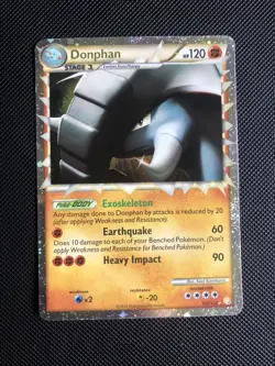 Donphan Prime - HGSS Heartgold & Soulsilver 107/123 - Rare Pokemon Card - LP+ - Image 1