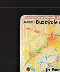 Buzzwole GX 115/111 Crimson Invasion Rainbow Secret Rare Holo Pokemon Card NM - Image 3