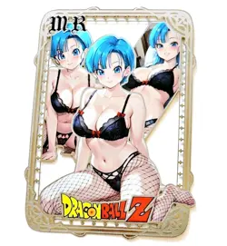 Waifu Anime Cards TCG | Bulma - Dragon Ball [ METAL CARD ] 098/200 limited ~ Hot - Image 1