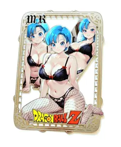 Waifu Anime Cards TCG | Bulma - Dragon Ball [ METAL CARD ] 098/200 limited ~ Hot - Image 3