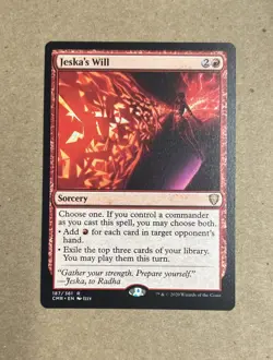 2020 Wizards Of The Coast Magic The Gathering Jeska’s Will Card - Image 1