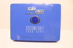 Star Trek Next Generation Customizable Card Game CCG Limited Ed Collectors Tin - Image 1