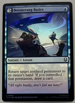 MTG Avatar: TLA Boomerang Basics Sorcery - Lesson UNCOMMON FOIL #0046 - Image 1