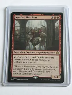 Krenko Mob Boss 204 MTG Foundations 2024 Mint - 9.0 + Non Foil Rare - Image 1