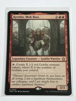 Krenko Mob Boss 204 MTG Foundations 2024 Mint - 9.0 + Non Foil Rare - Image 2