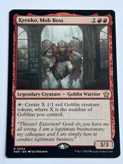 Krenko Mob Boss 204 MTG Foundations 2024 Mint - 9.0 + Non Foil Rare - Image 4