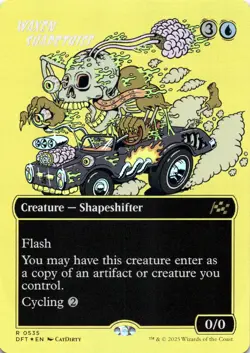 Waxen Shapethief FIRST PLACE FOIL SHOWCASE Aetherdrift Magic MTG NM - Image 1