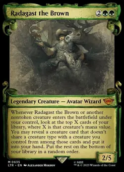 1x Radagast the Brown - Showcase (Scrolls) (635) Light Play, English The Lord of - Image 1