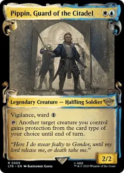 MTG - Pipin, Guard of the Citadel - Showcase Scrolls - Lord of the Rings - Magic - Image 1