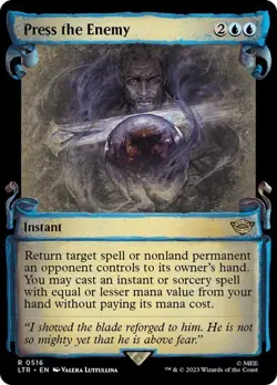 MTG - Press the Enemy - Showcase - Lord of the Rings - Magic the Gathering - Image 1