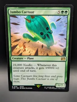 MTG - Jumbo Cactuar - Creature Plant - FIN #191 - Rare - NM - Image 1